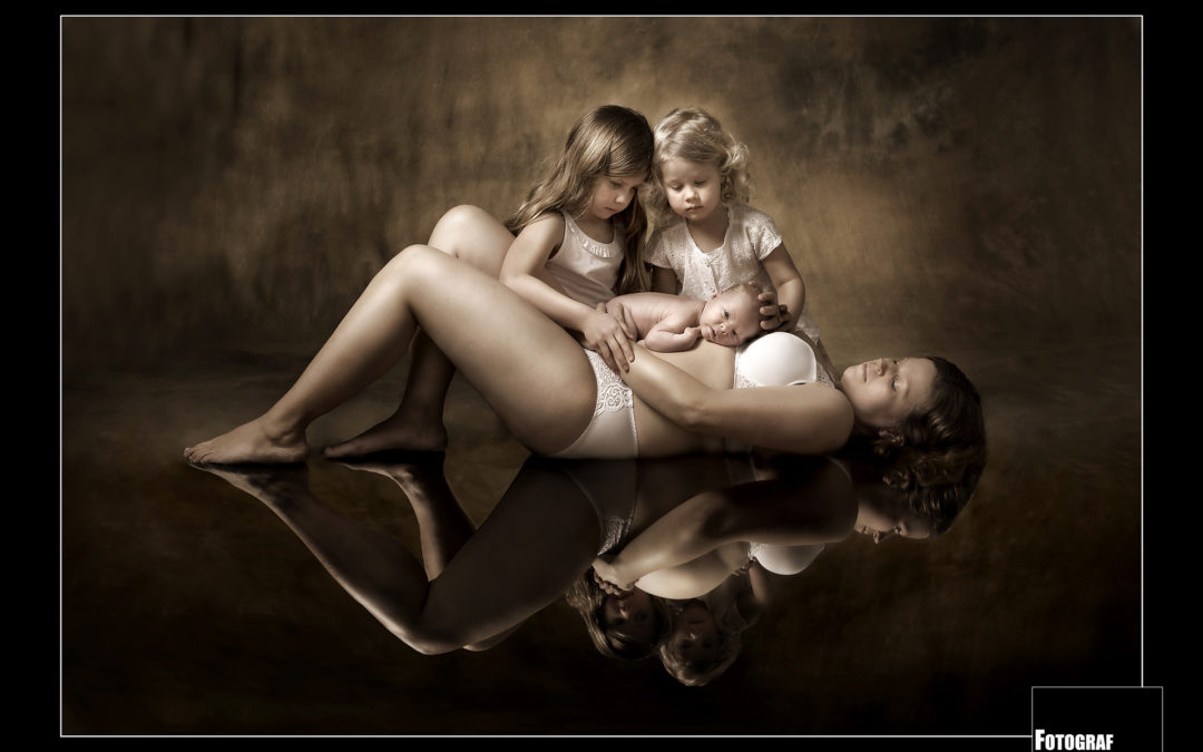 Fotograf Kolding, Gravid fotografering af fotograf Bo Nielsen. Et før og efter billede, Newborn og gravid