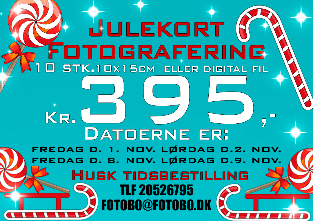 Julekort fotografering 2024