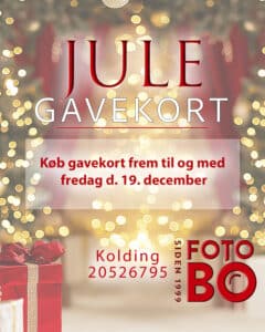 Gavekort fra fotograf Bo Nielsen julen 2025